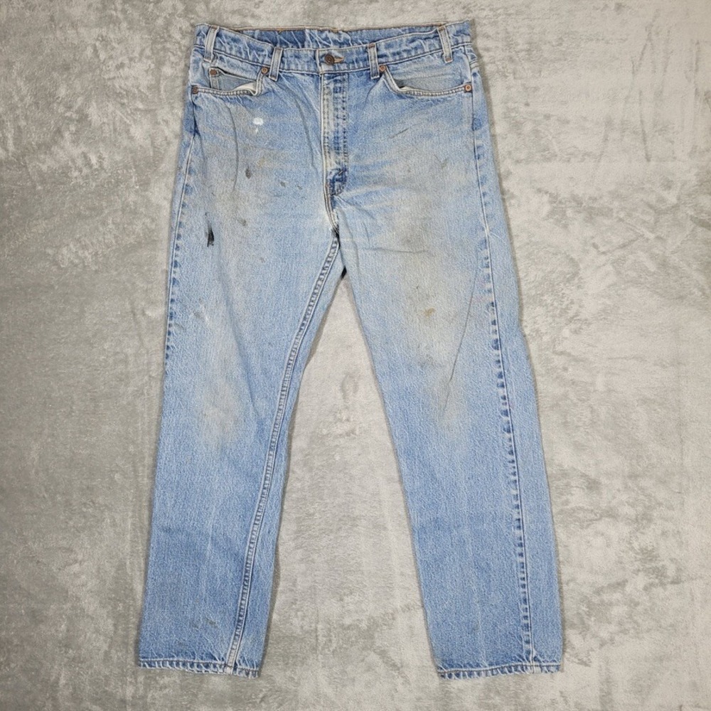 Vintage Levis Jeans Mens 36x30 (Fits 34x29) 505 Orange Tab Straight Leg USA 90s